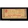 Image 1 : Monroe, NC- Union County $2 Mar. 1, 1863A very scarce piece, with this the first example of this den