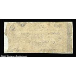 Newbern, NC- Bank of Newbern $1 Mar. 25, 1829 G12 Pennell UNLA very rare early North Carolina note w