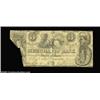 Image 1 : Newbern, NC- Merchants' Bank $3 Oct. 1, 1853 G2 Pennell 880A very rare note, albeit with a good size