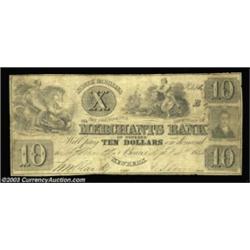 Newbern, NC- Merchants Bank $10 Sept. 4, 1854 N10 Pennell 915SPA spurious issue which is listed as S