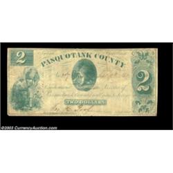 Pasquotank County- County of Pasquotank $2 Sept. 9, 1861 PAS235A very attractive evenly circulated F
