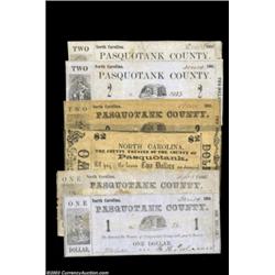 Pasquotank County- County of Pasquotank $1 (2), $2 (4) PAS150, UNL, PAS245, PAS255, PAS265, PAS285A