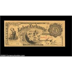 Pfafftown, NC- Labor Exchange 1/4 1898A second neat piece, also from the Pfafftown branch. About Unc