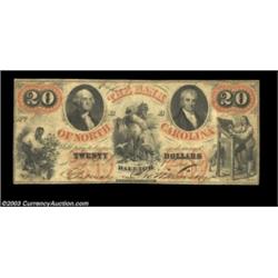 Raleigh, NC- Bank of North Carolina $20 Nov. 1, 1859 G36 Pennell 1010This is a very scarce denominat