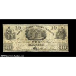 Raleigh, NC- Bank of the State of North Carolina $10 Aug. 1, 1851 C24 Pennell 1170CNA very deceptive