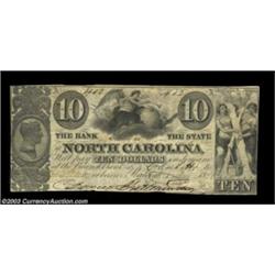 Raleigh, NC- Bank of the State of North Carolina $10 May 1, 1836 G68 Pennell 1180A gorgeous example