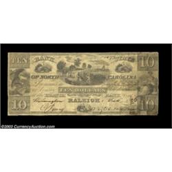 Raleigh, NC- Bank of the State of North Carolina $10 Feb. 1, 1836 G440 Pennell 1160An extremely rare