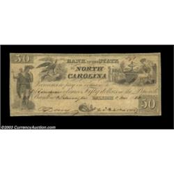 Raleigh, NC- Bank of the State of North Carolina $50 Nov. 1, 1844 G462 Pennell 1235An extraordinary