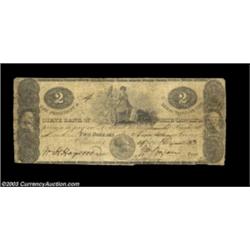 Raleigh, NC- State Bank of North Carolina $2 G192 Pennell UNLA very rare design which is unlisted in