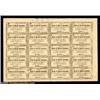 Image 1 : Raleigh, NC- State of North Carolina 10¢ (10)-5¢ (10) Oct. 1, 1861 Cr. 48, 47 Uncut SheetA very scar