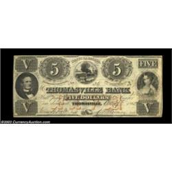 Thomasville, NC- The Thomasville Bank $5 Oct. 17, 1862 G2a Pennell 1250A very rare bank, especially