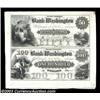 Image 1 : Washington, NC- Bank of Washington $50-$100 Nov. 1, 1861 X2 Pennell 1400-1410 Uncut SheetNot the usu