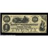 Image 1 : Washington, NC- Bank of Washington $20 (2) G18, G20a, Pennell 1390, 1390ATwo pieces, the first Very