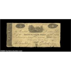 Wilmington, NC - The Bank of Cape Fear $5 Jan. 1, 1814 G80 Pennell 100A very rare early note which P