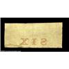 Image 2 : Wilmington, NC- The Bank of Cape Fear $6 Aug. 9, 1855 G247a Pennell 160A rare note payable at the Fa