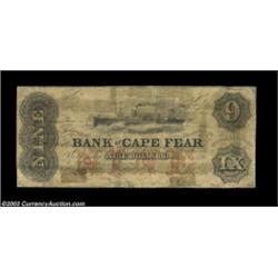 Wilmington, NC- The Bank of Cape Fear $9 G194a Pennell 190A $9 bill from the Asheville branch that a