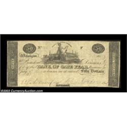 Wilmington, NC- The Bank of Cape Fear $50 Jan. 1, 1816 G146 Pennell 290One of the great notes of thi