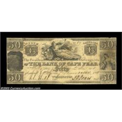 Wilmington, NC- The Bank of Cape Fear $50 Nov. 1, 1838 G150 Pennell 310 Another of this collection's