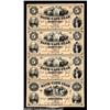 Image 1 : Wilmington, NC- The Bank of Cape Fear $5-$5-$5-$10 Pennell 150-150-150-250 Uncut Sheet ProofsA magni