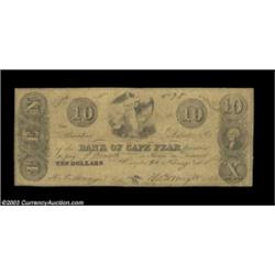 Wilmington, NC- The Bank of Cape Fear $10 S10, S65 Pennell 210CNTwo 1840's era spurious examples, bo