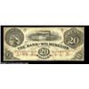 Image 1 : Wilmington, NC- Bank of Wilmington $20 Sept. 10, 1855 G16a Pennell 1480A very scarce note, particula