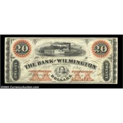 Wilmington, NC- Bank of Wilmington $20 Jan. 4, 1860 G18a Pennell 1490A simply glorious note that com