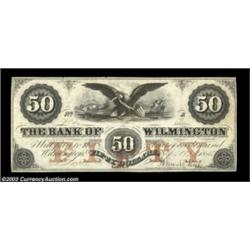 Wilmington, NC- Bank of Wilmington $50 Sept. 10, 1855 G20a Pennell 1500Another extraordinary note fr