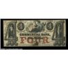 Image 1 : Wilmington, NC- Commercial Bank of Wilmington $4 Jan. 9, 1856 G6a Pennell 560A very pretty example o