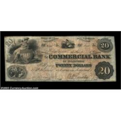 Wilmington, NC- Commercial Bank of Wilmington $20 Feb. 1, 1861 G14a Pennell 600A very rare note, par