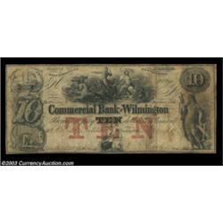 Wilmington, NC- Commercial Bank of Wilmington $10 G12a, G12b Pennell 590, 590ATwo pieces, the earlie
