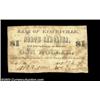 Image 1 : Yanceyville, NC- Bank of Yanceyville $1 Sept. 1, 1862 G22 Pennell UNLAnother very rare note, this de