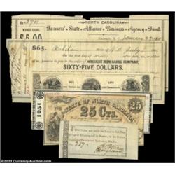 North Carolina Miscellany. This lot includes two lottery tickets, a receipt or two, and a couple of