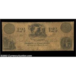 Chillicothe, OH- Wm. R. Drury 12 1/2¢Well circulated but fully intact Very Good.  Important notice: