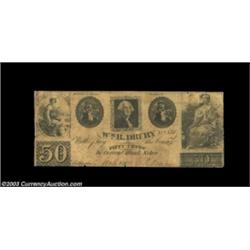 Chillicothe, OH- Wm R. Drury 50¢ March 1, 1838The nicest note in the group from here. Fine.  Importa
