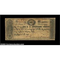 Dayton, OH- Thomas Morrison 6 1/4¢ Feb. 2, 1838An interesting and scarce note, upon the back of whic