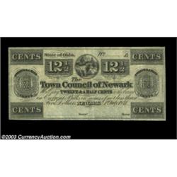 Newark, OH- Town Council of Newark 12 1/2¢ July 1, 1841A nice example of this tougher municipal issu