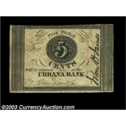 Urbana, OH- John A. James 5¢ A circa 1837 scrip issue that is quite rare, with the two pieces we off