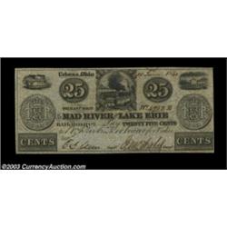 Urbana, OH- Mad River & Lake Erie Railroad Co. 25¢ June 10, 1841A lovely example from this none too