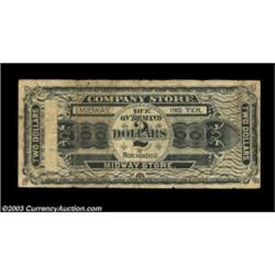 Midway, I.T.- Midway Store $2 Whitfield UNLThis Indian Territory issuer is unlisted in the Whitfield