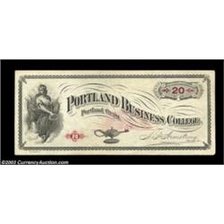 Portland, OR- Portland Business College $20 Schingoethe OR 150-20A nicely centered About Uncirculate