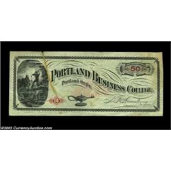 Portland, OR- Portland Business College $50 Schingoethe OR 150-50A tougher high denomination example