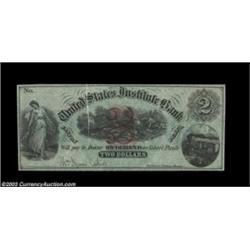 Easton, PA- United States Institute Bank $2 Schingoethe PA250-2.AA high grade example of this scarce