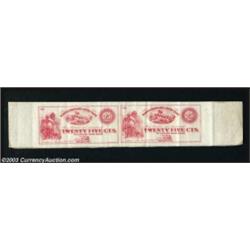 Liverpool, PA- Unknown Issuer 25¢-25¢ Jan. 1, 1863 Uncut Pair Hoober UNLAn uncut pair of notes print