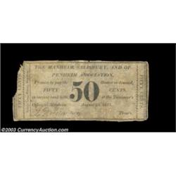 Manheim, PA- Manheim, Salisbury, & Oppenheim Association 50¢ Aug. 25, 1815 Hoober UNLThis piece is u