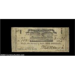 Mauch Chunk, PA - Lehigh Coal and Navigation Company $1 May 21, 1825 Hoober 225-17A cut cancelled pi