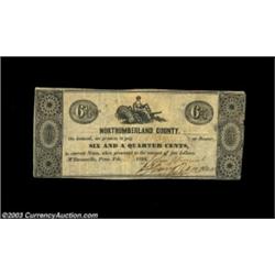 McEwensville, PA- John Vincent & Henry Bradley 6 1/4¢ Feb. 28, 1838 Hoober 227-1A tough piece of Pen