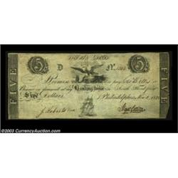 Philadelphia, PA - Banking House of Stephen Girard $5 Nov. 3, 1828Minor edge roughness on this other