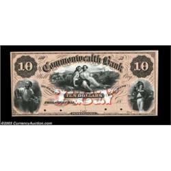 Philadelphia, PA- The Commonwealth Bank $10 G10a ProofAnother example of this fully orange tinted ex