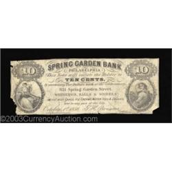 Philadelphia, PA - J.H. Brusstar 10¢ October 1, 1858A fractional scrip piece from a sponsor of weddi
