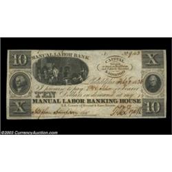 Philadelphia, PA - Manual Labor Bank (2) $10 Feb. 2, 1836 G14, $20 Feb. 2, 1836 G16Three attractive